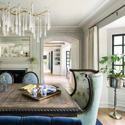 Vintage Inspired Dining Room designed by O’Hara Interiors | Photography by Spacecrafting Photography