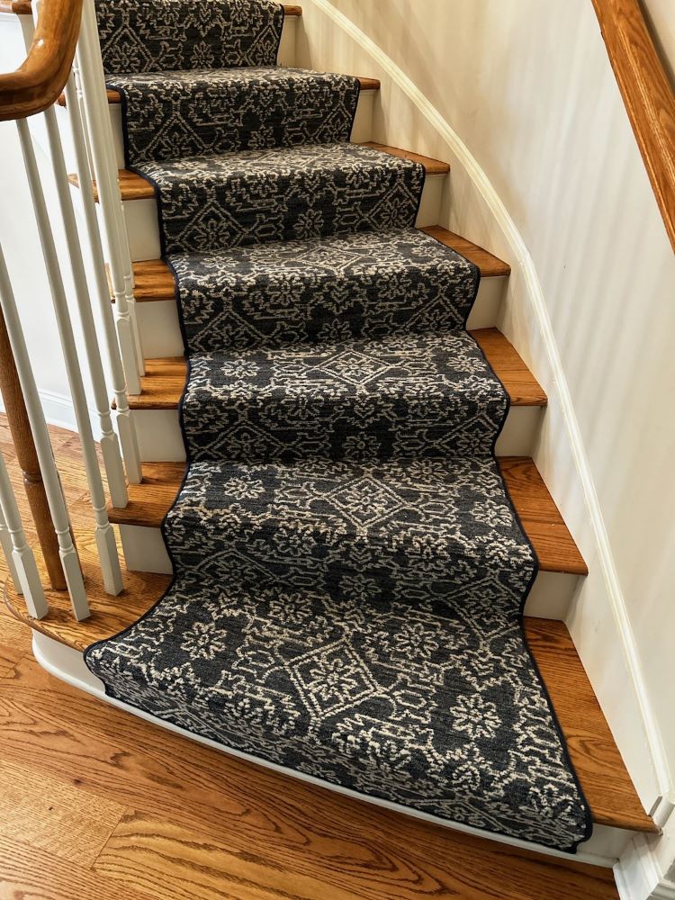 Custom Stair Runner Installation