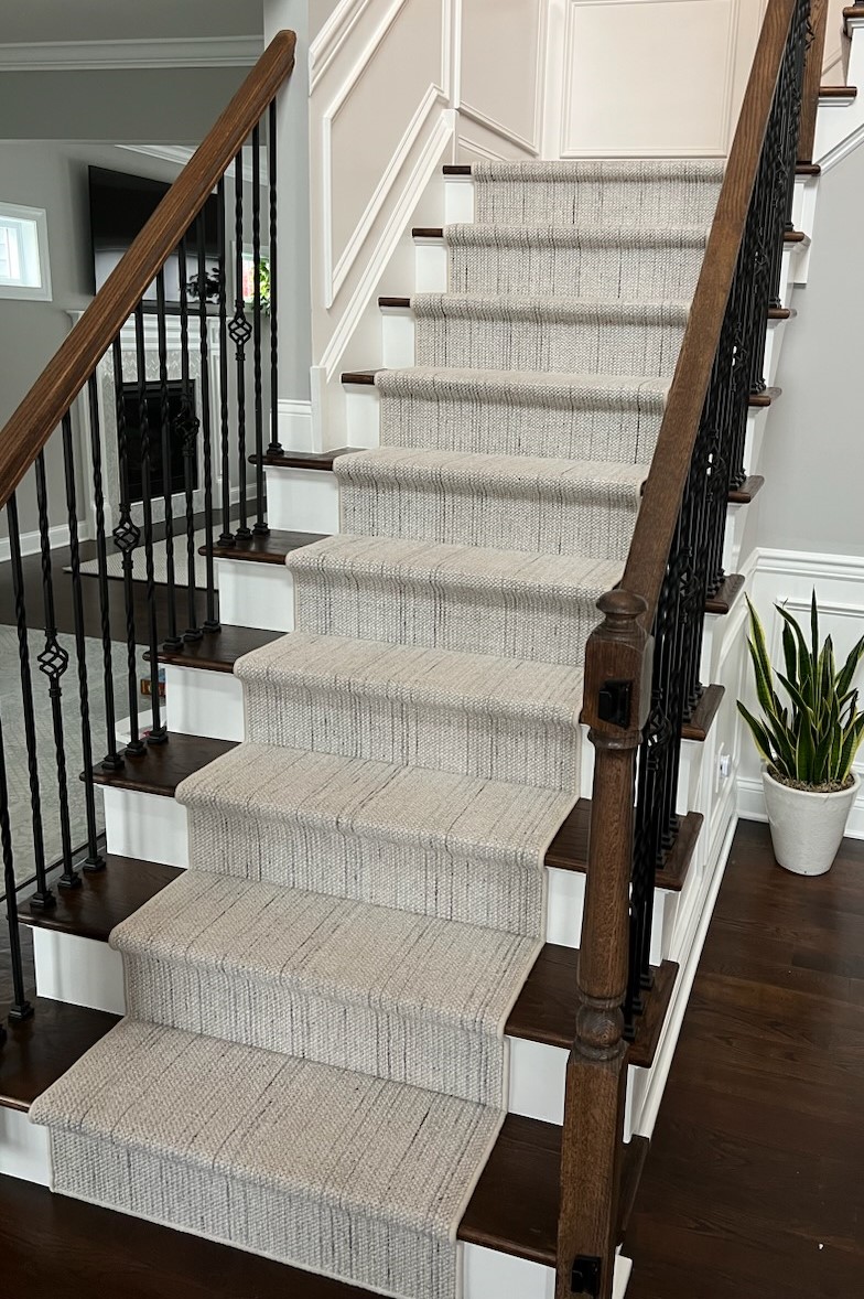 Custom Stair Runner Installation