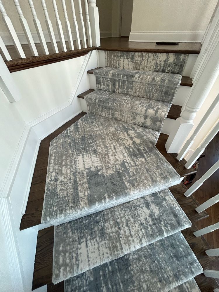 Custom Stair Runner Installation