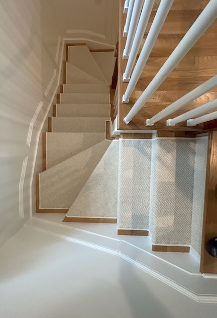 Custom Stair Runner Installation