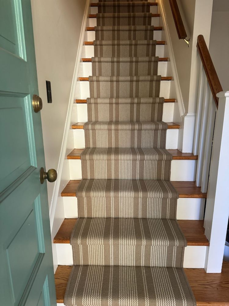 Custom Stair Runner Installation