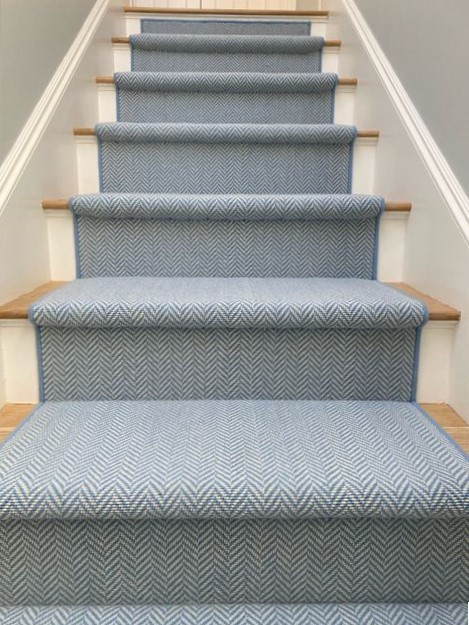 Custom Stair Runner Installation